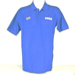 BLOCKBUSTER VIDEO Sega Video Game Vintage Employee Uniform Shirt Blue Size M